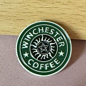 Winchester Coffee Green Enamel Pin